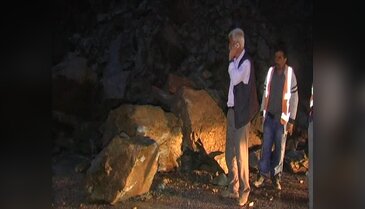 Bursa'da korkutan heyelan!