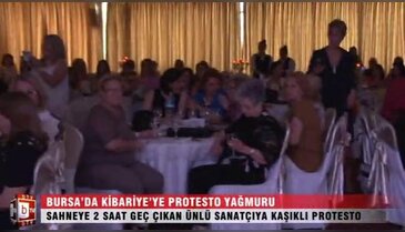 Bursa'da Kibariye'ye kaşıklı-kepçeli protesto