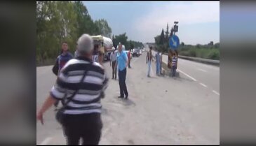 Bursa'da köylülerin eyleminde dehşet dakikaları