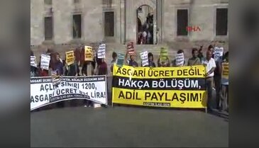Asgari ücret zammına protesto