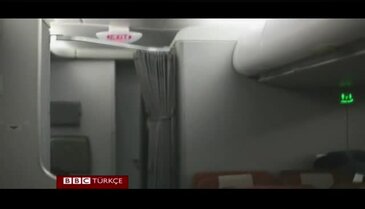 Uçağı havada su bastı