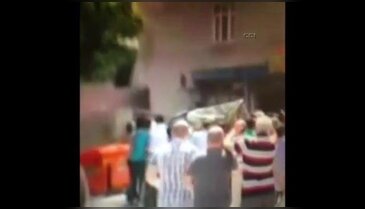 Aşağı böyle atladı