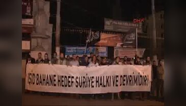 IŞİD operasyonuna protesto