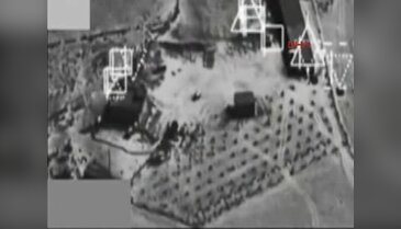 Kobani'ye yapılan hava harekatının görüntüleri yayınlandı