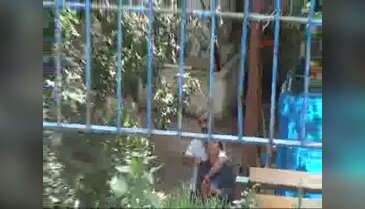 Köpek gömen kadını rehin aldı