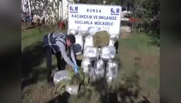 Bursa'da 74 kilogram esrar ele geçirildi