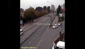 Mobese kameralarına yansıyan kazalar