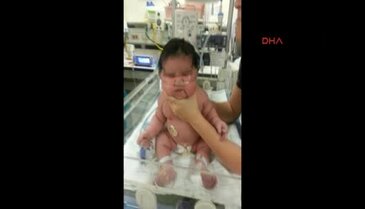 6.2 kilo ağırlığında bebek dünyaya geldi
