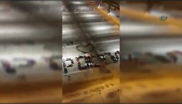 45 araçla eşinden özür diledi