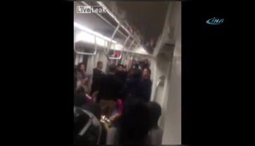 Çeteler metroda birbirine girdi !