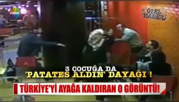 Burger King'de dayak yiyen Suriyeli cocugun goruntuleri