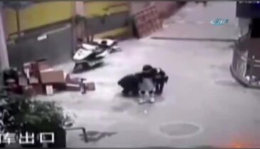 Çocukların "ölüm oyunu" kamerada