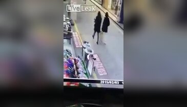 Dehşet anları güvenlik kamerasında
