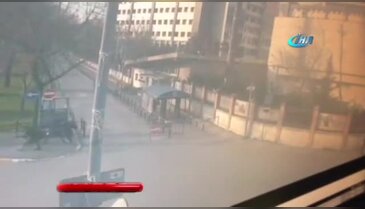 İstanbul Emniyeti'ne saldırı anı kamerada