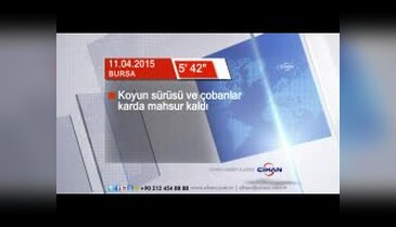 Bursa'da Nisan ortasında kar esareti
