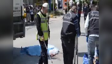Beton mikserinin altında can verdi