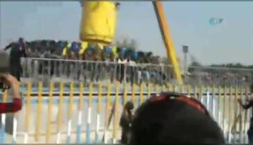 Lunaparktaki feci kaza kamerada