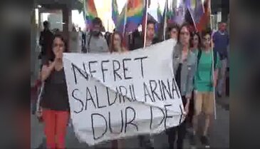 LGBT'lilerden nefret saldırılarına dur de eylemi
