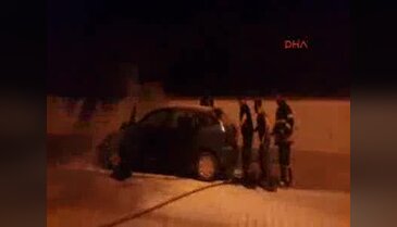 Seyir halinde alev alev yandı