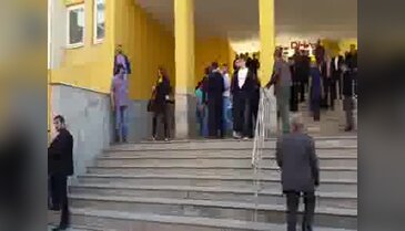 Adliye önünde çıkan kavgaya biber gazlı müdahale