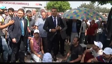 Sarıgül'den direnen emekçilere ziyaret