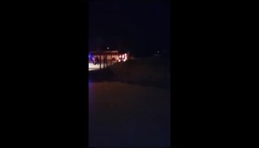 Bursa'da park halindeki araç alev alev yandı