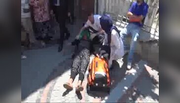 Polisi görünce bayıldı