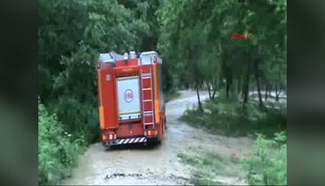 İnegölde pinkiğe gidip mahsur kaldılar