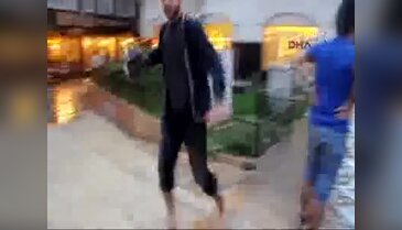 15 dakikalık yağış bu hale getirdi