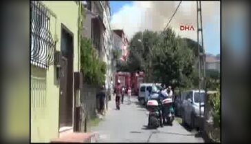 Seyyar satıcının tüpü patladı köşk yok oldu