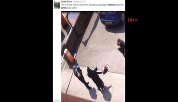 Burkalı erkekler panik yarattı