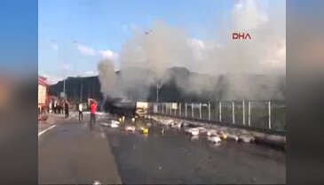 Bursa'da TIR sürücüsü yanarak can verdi