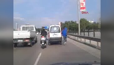Bursa'da kazaya davetiye çıkaran yardım
