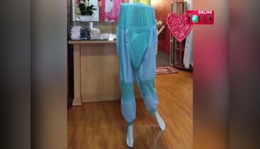 Müslüman kadınlara doğum pantolonu