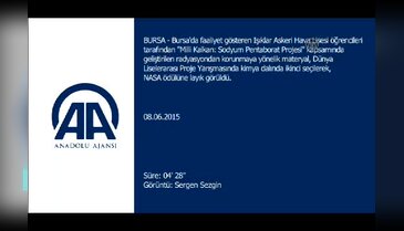 Bursa'nın gururu 'milli kalkan' ile NASA ödülünü aldı!