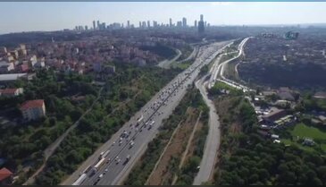 İstanbul trafiği havadan görüntülendi