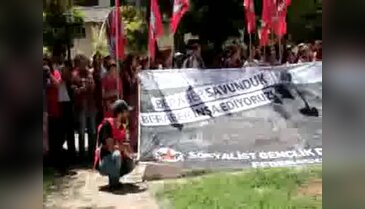 Suruç'taki patlama anı kamerada!