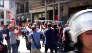 Beyoğlu'nda çadır gerginliği