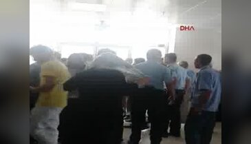 Bursa İngeöl'de hastanenin yoğun bakım ünitesi önünde gerginlik