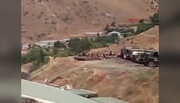 Uludere'de topçu atışlarıyla PKK hedefleri böyle vuruldu