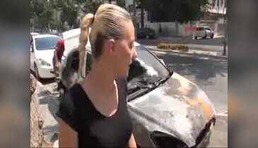 Meclis üyesince tartaklanan kadının otomobili ateşe verildi
