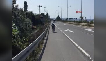Torunu için bin 54 kilometre pedal çevirdi