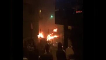 Polis merkezi önünde patlama