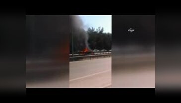 Bursa'da seyir halindeki otomobil yandı
