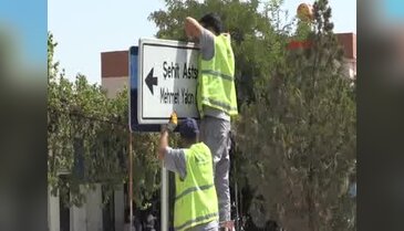 Şehit astsubayın adının eski Celal Doğan bulvarına asıldı