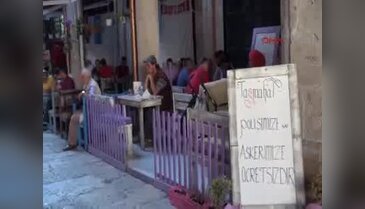 Polis ve askere ücretsiz kafe