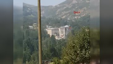 Şemdinli'de PKK'lıların saklandığı düşünülen bina vuruldu