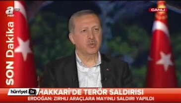 Erdoğan'dan saldırı açıklaması