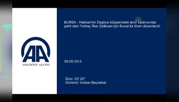 Bursa'da Şehit Yarbay Çelikcan için tören düzenlendi