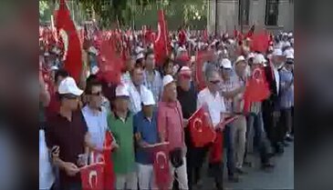 Ankara'da "Teröre Hayır, Kardeşliğe Evet" yürüyüşü